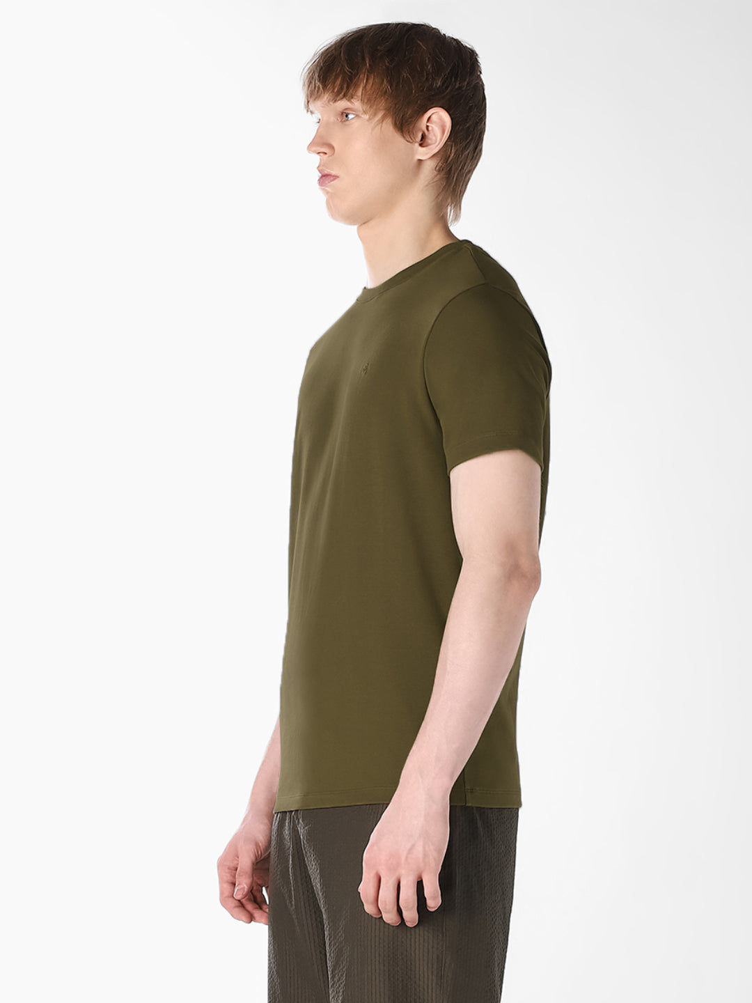 Dark Olive Crew Neck T-shirt