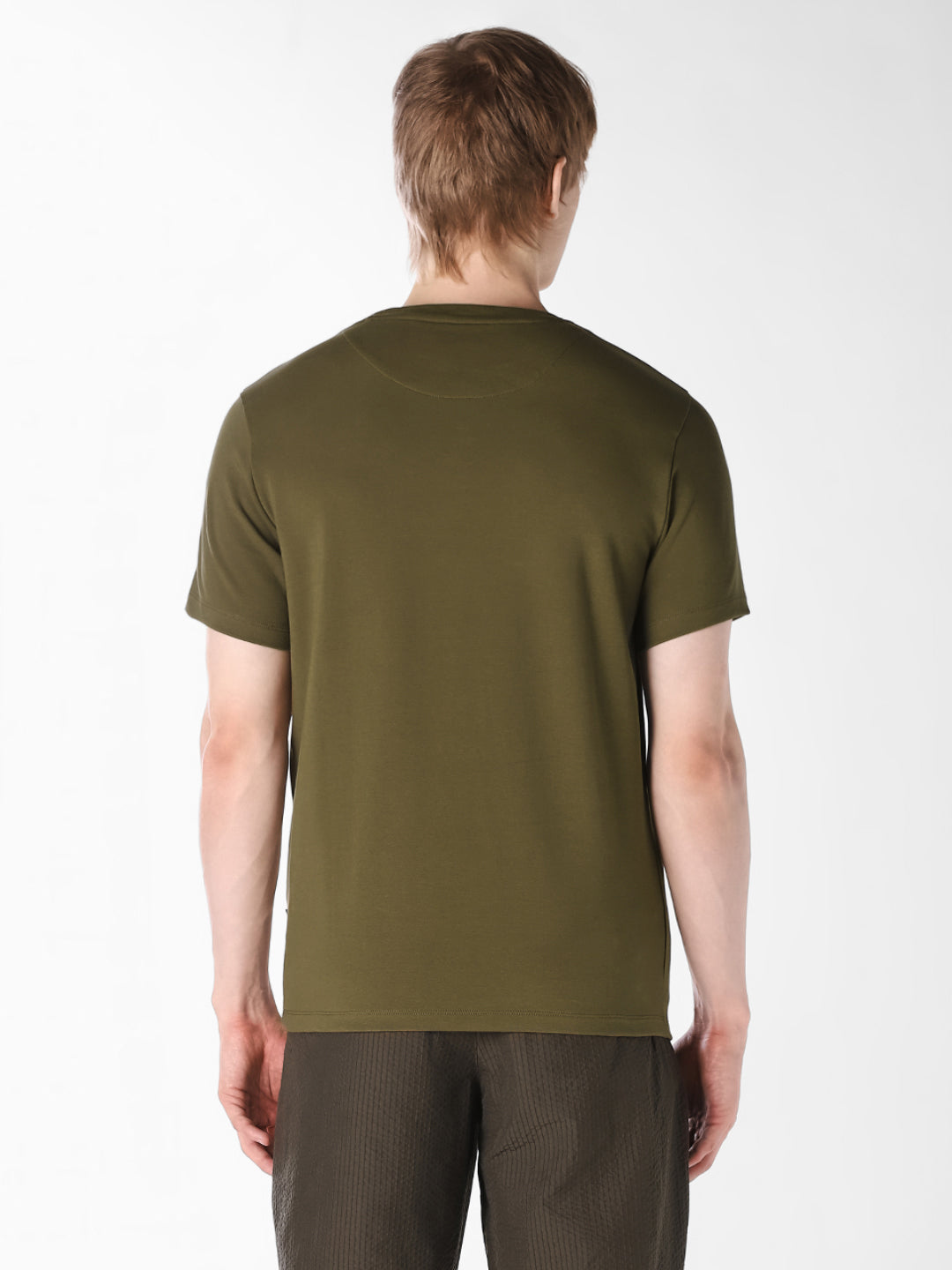 Dark Olive Crew Neck T-shirt