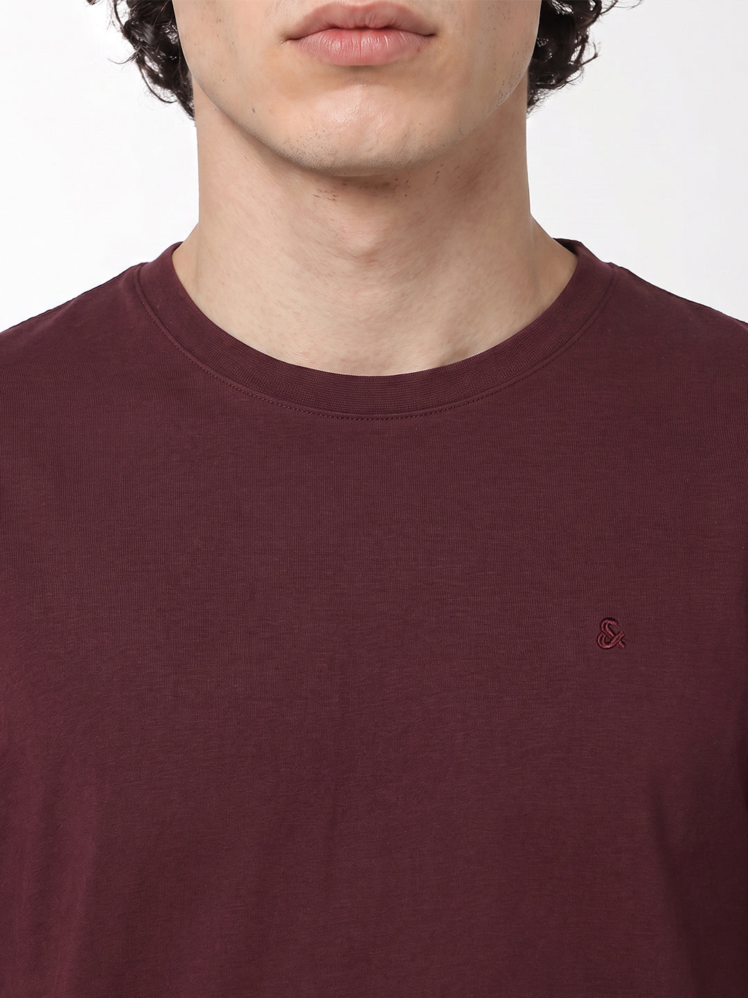 Purple Embroidered T-shirt