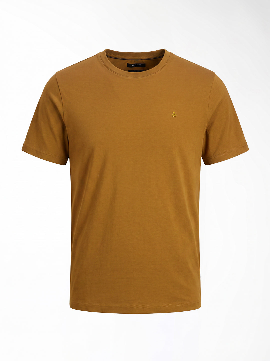 Golden Brown Embroidered T-shirt