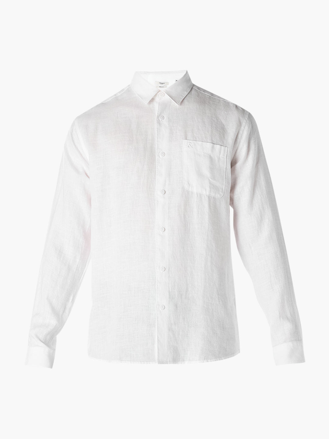 White Washed linen-cotton shirt