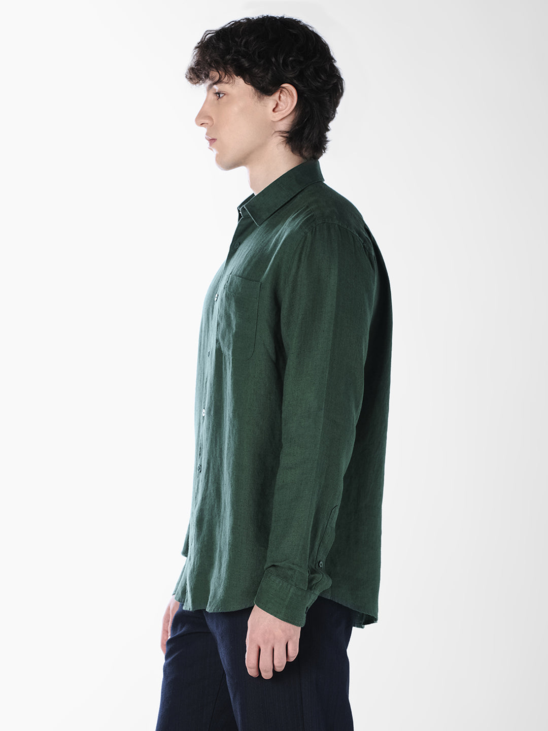 Cotton Textured Regular Fit Shirt