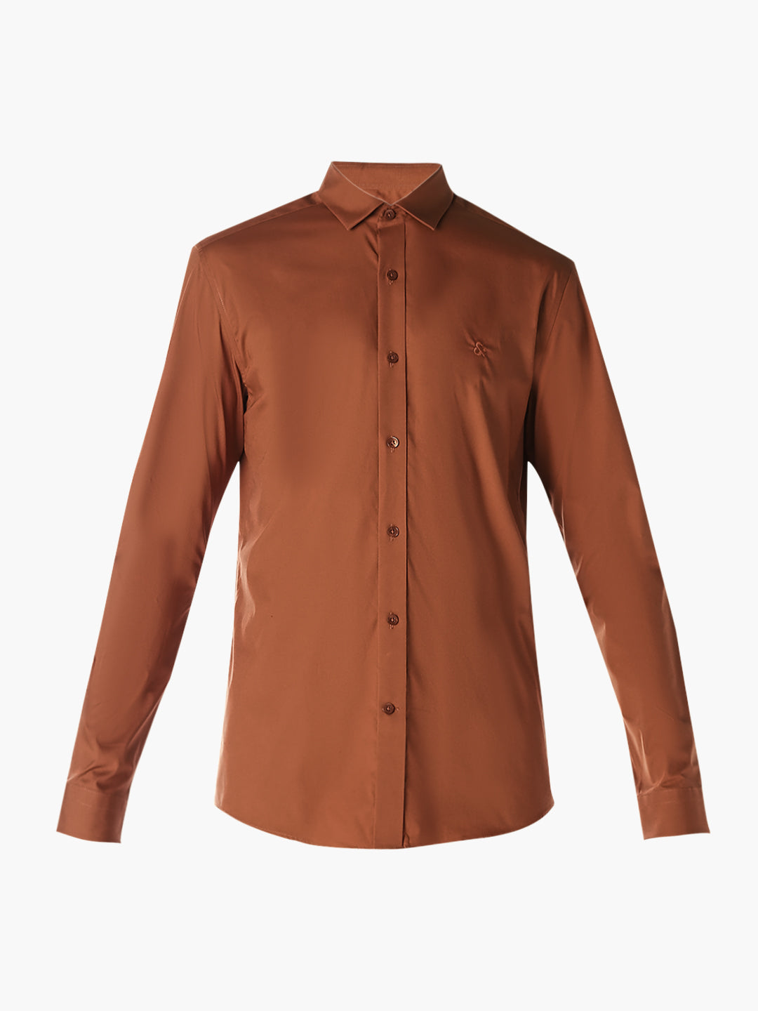 Brown Formal Full Sleeves Shirt