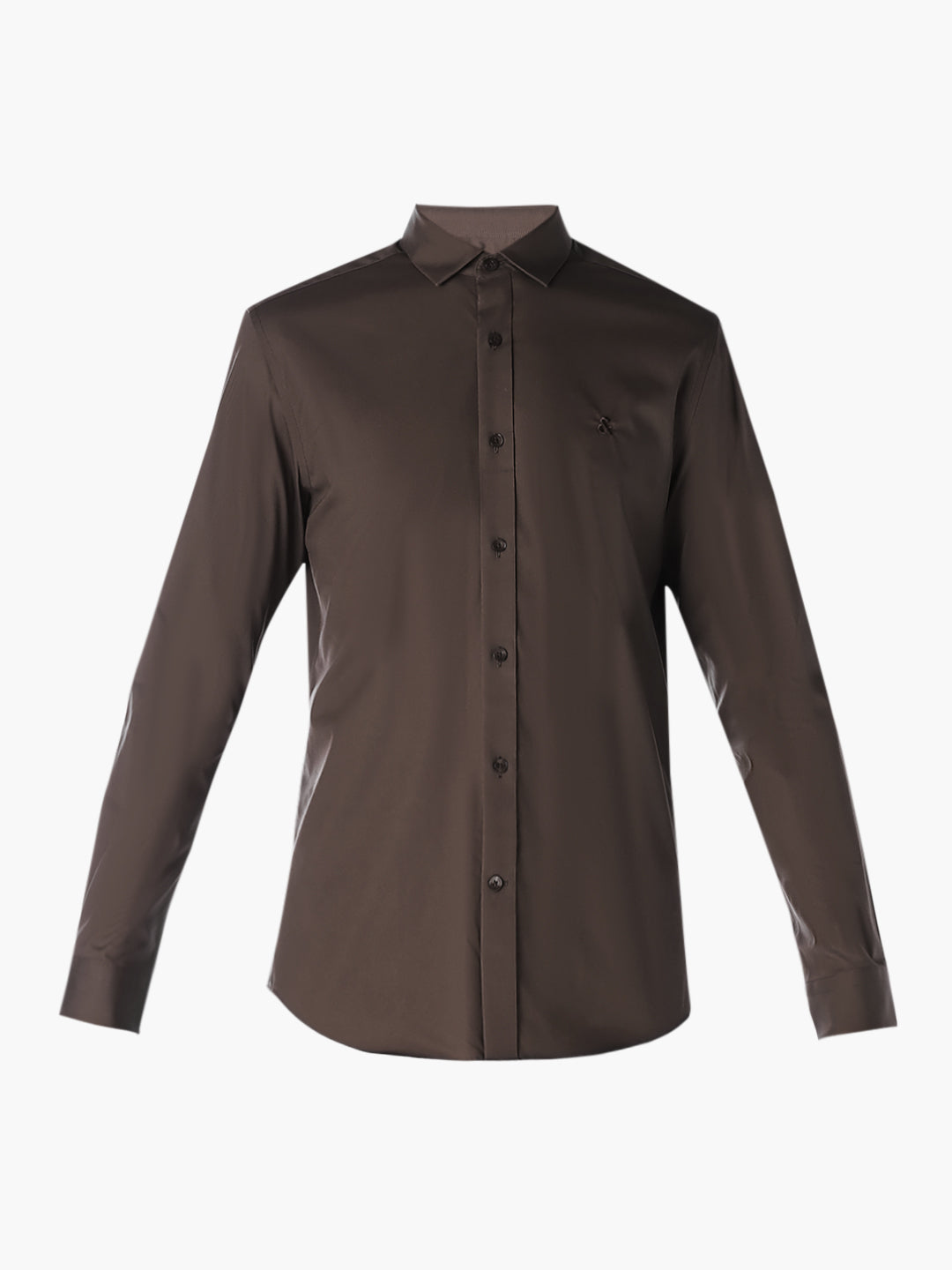 Dark Brown Formal Full Sleeves Shirt