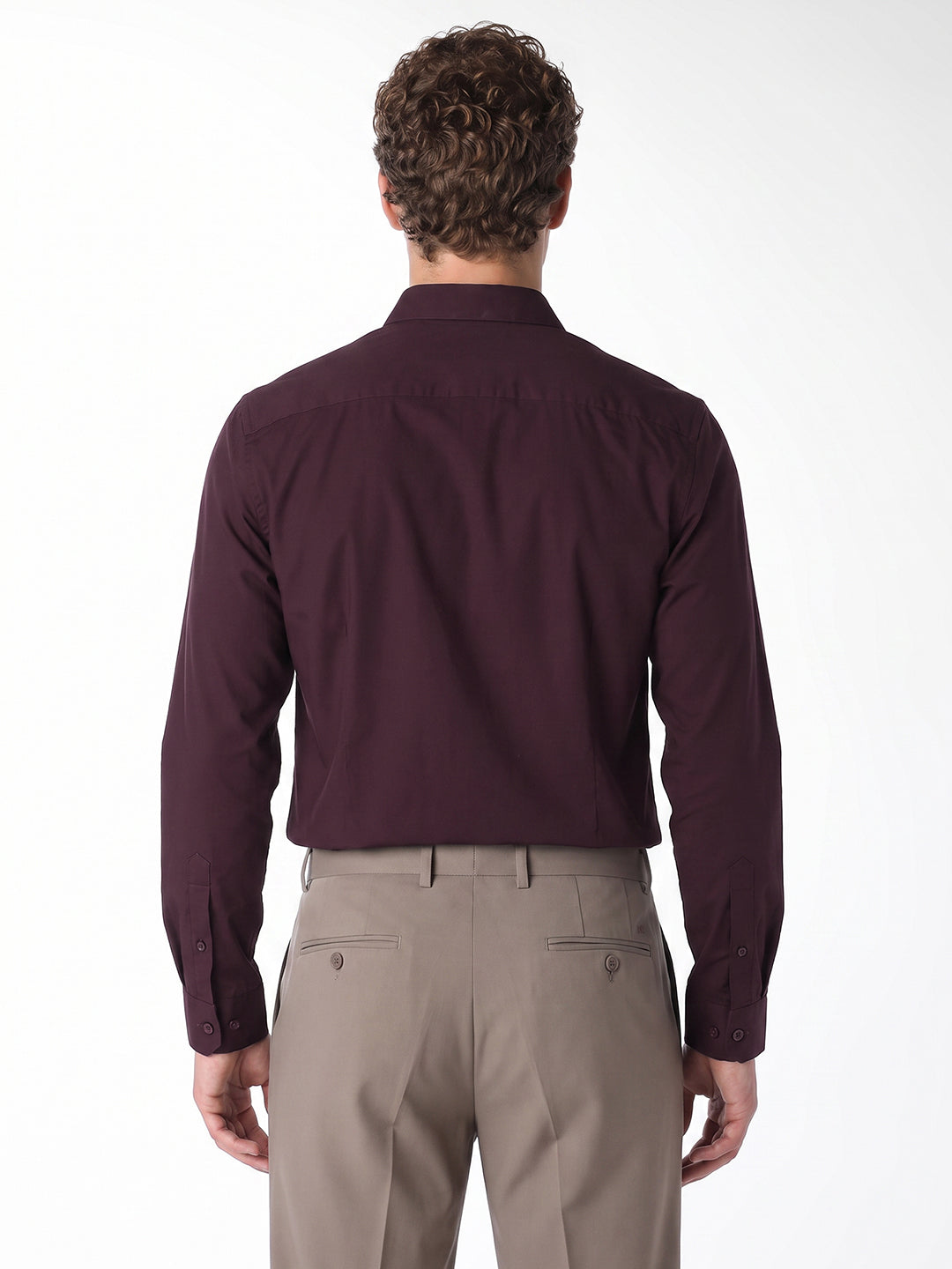Maroon Slim Fit Formal Shirt