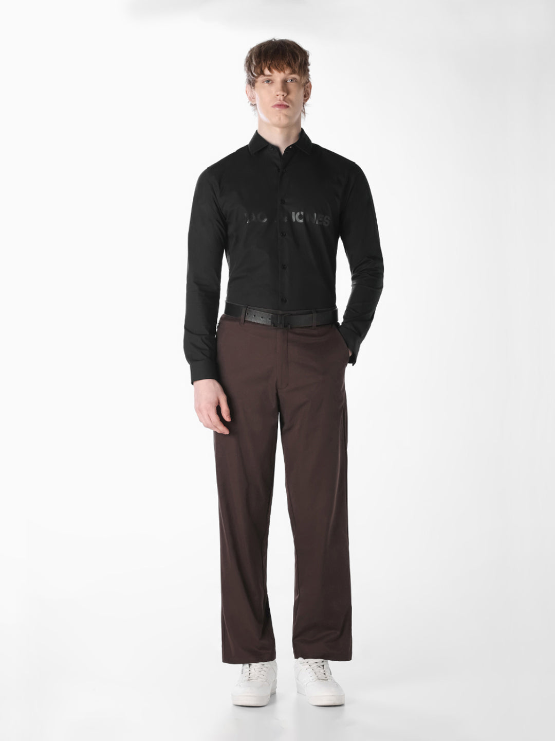Logo Print Slim Fit Shirt