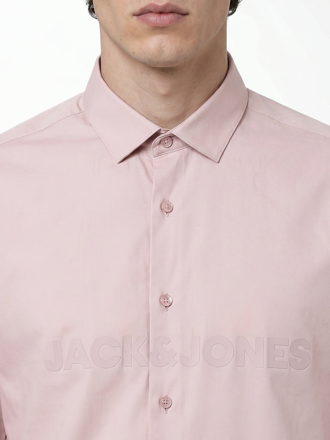 Pink Printed Cotton Shirt