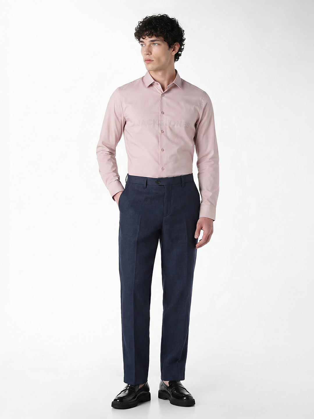 Pink Printed Cotton Shirt