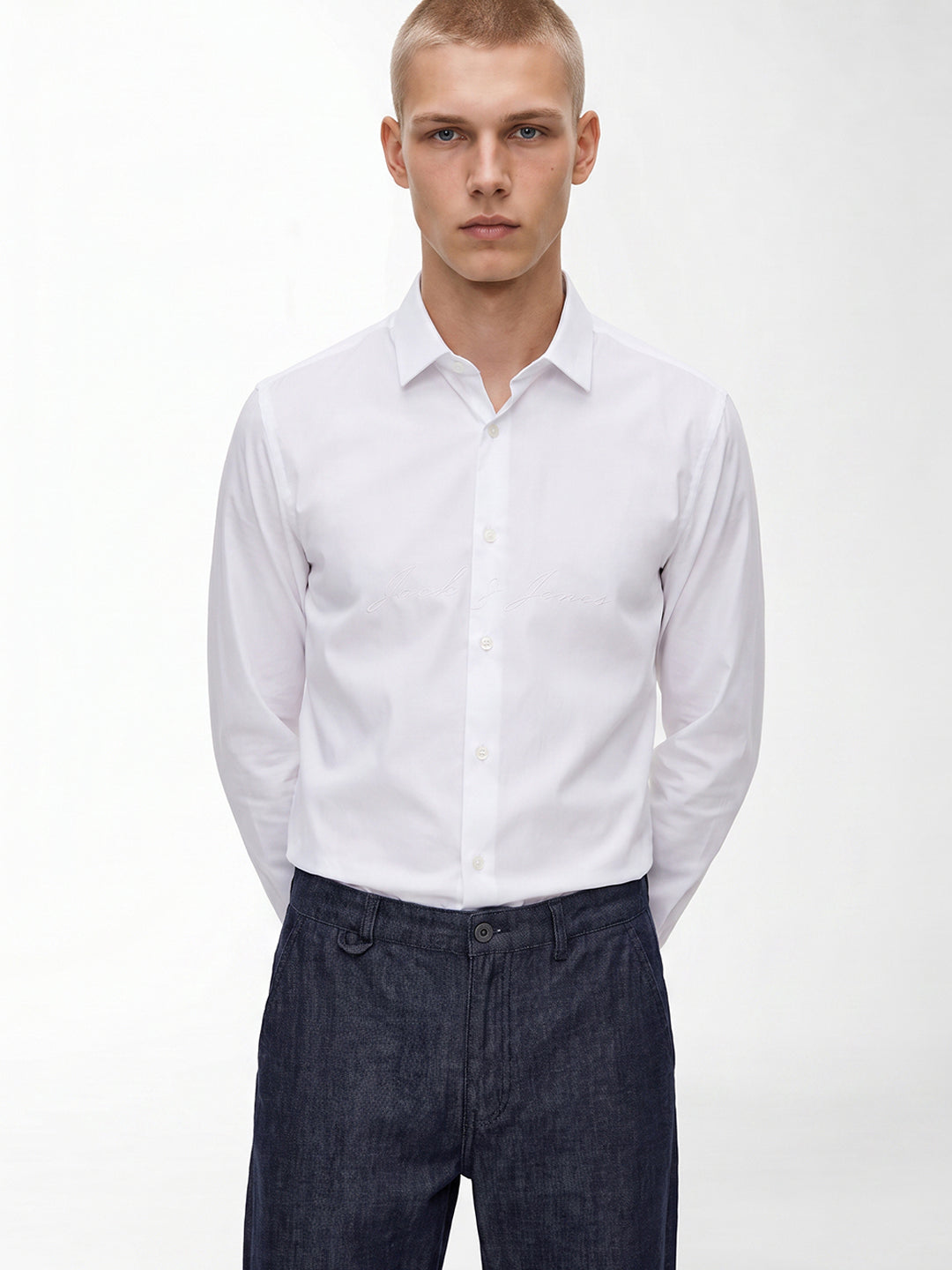 White Embroidered Shirt