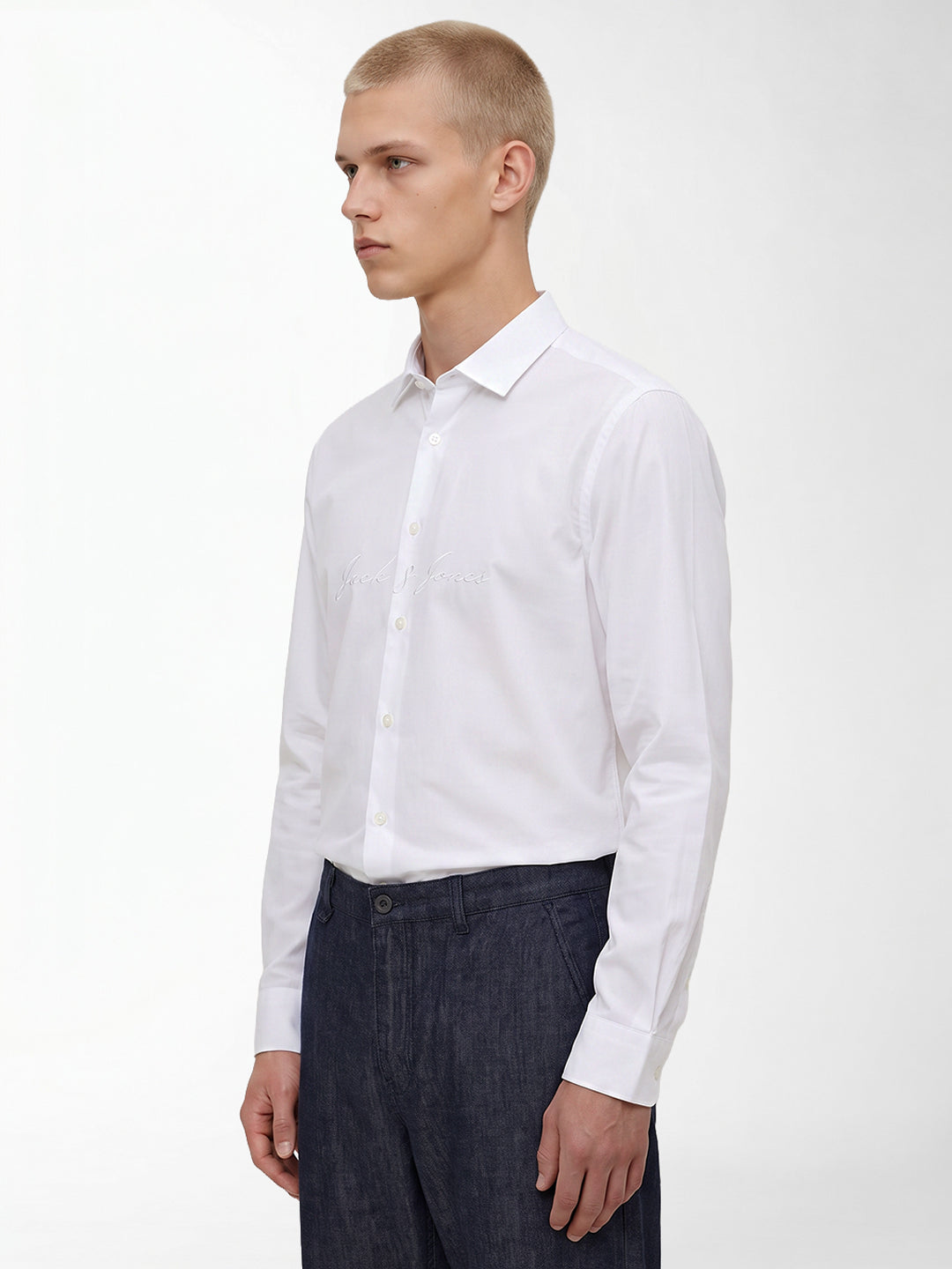 White Embroidered Shirt