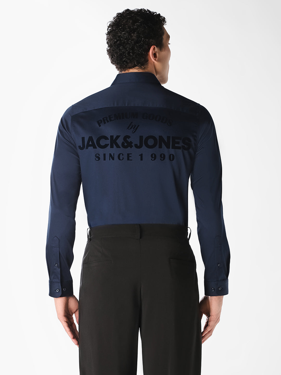 Navy Cotton Formal Shirt