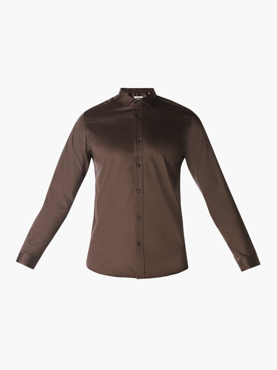 Brown Cotton Formal Shirt