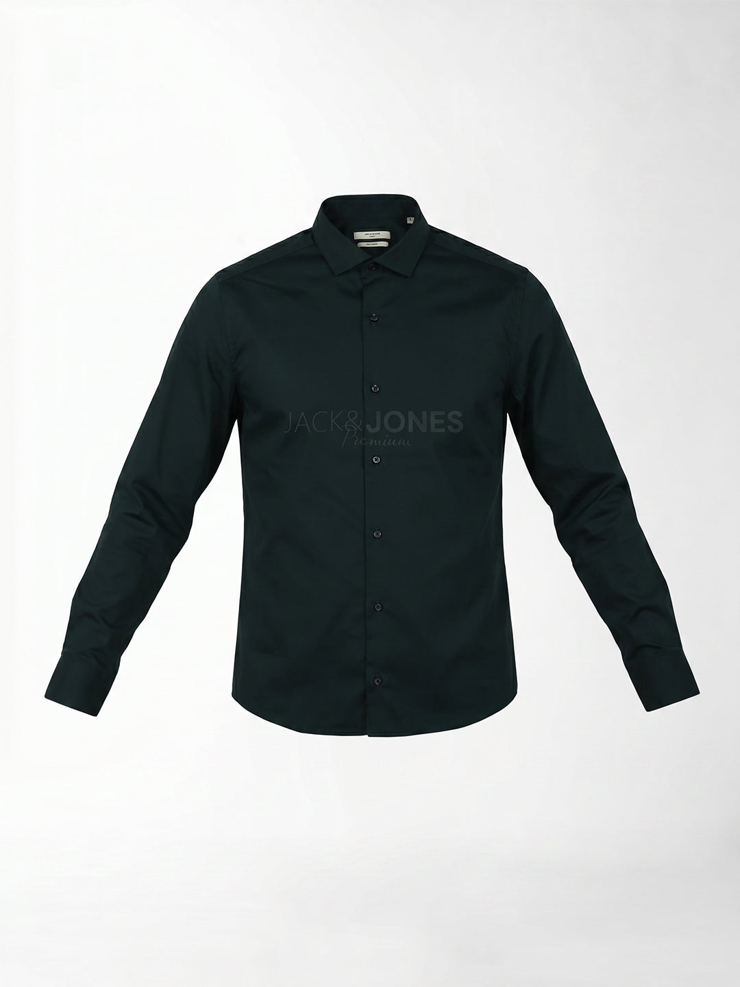 Dark Green Logo Print Shirt