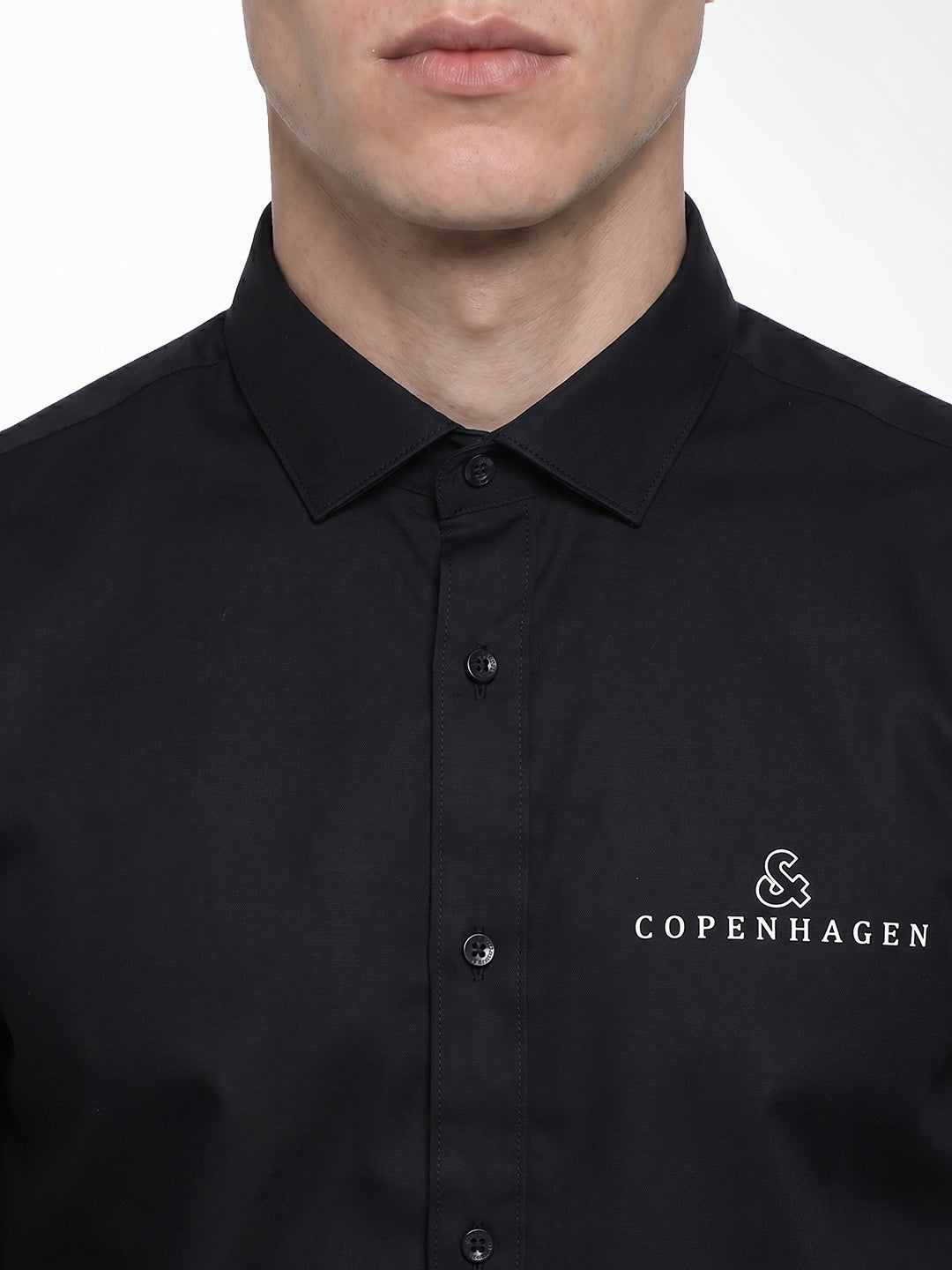 Black Logo Print Shirt