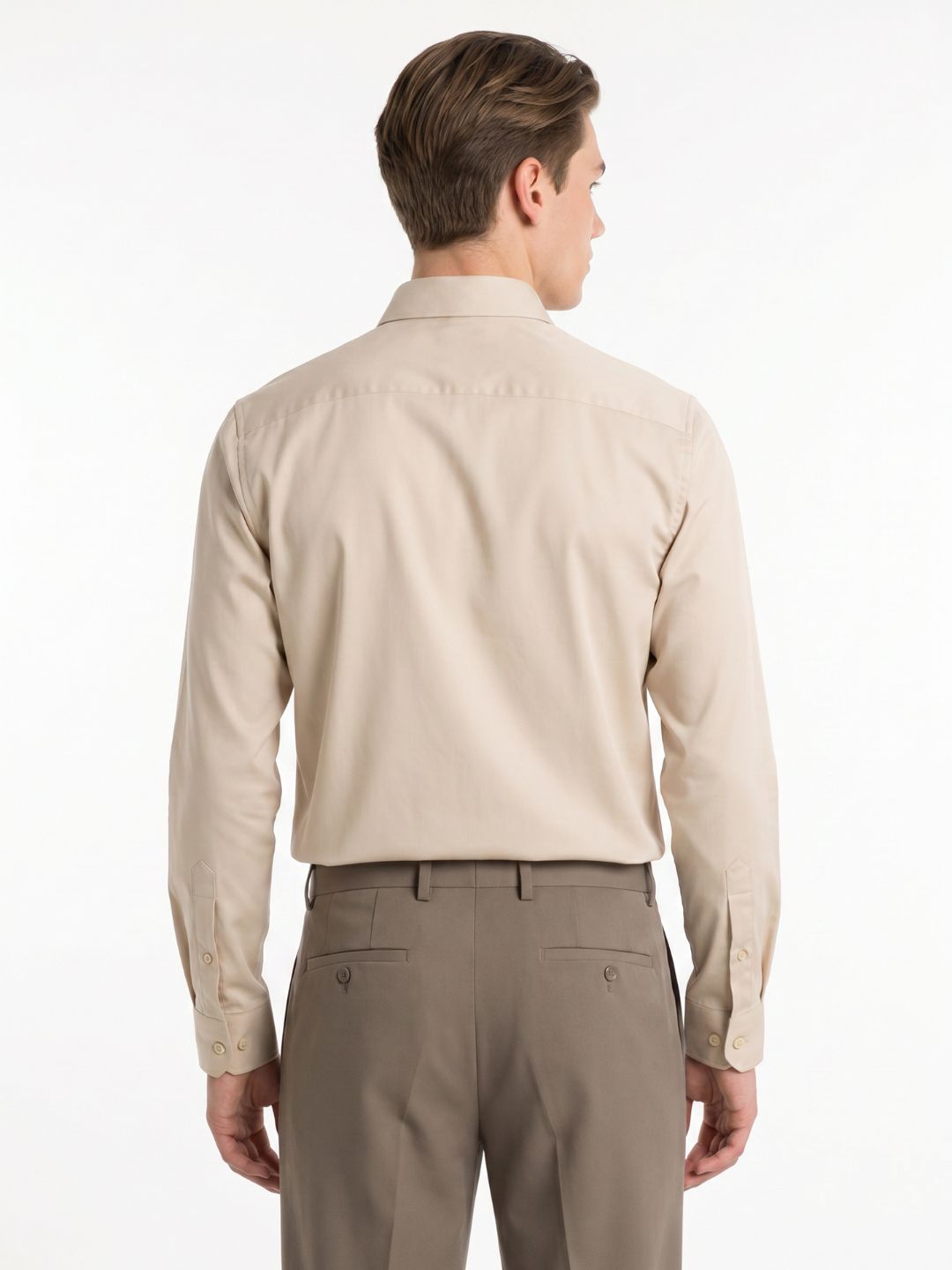 Beige Logo Print Shirt