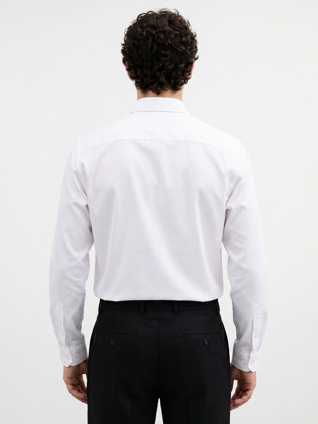 White Logo Print Shirt