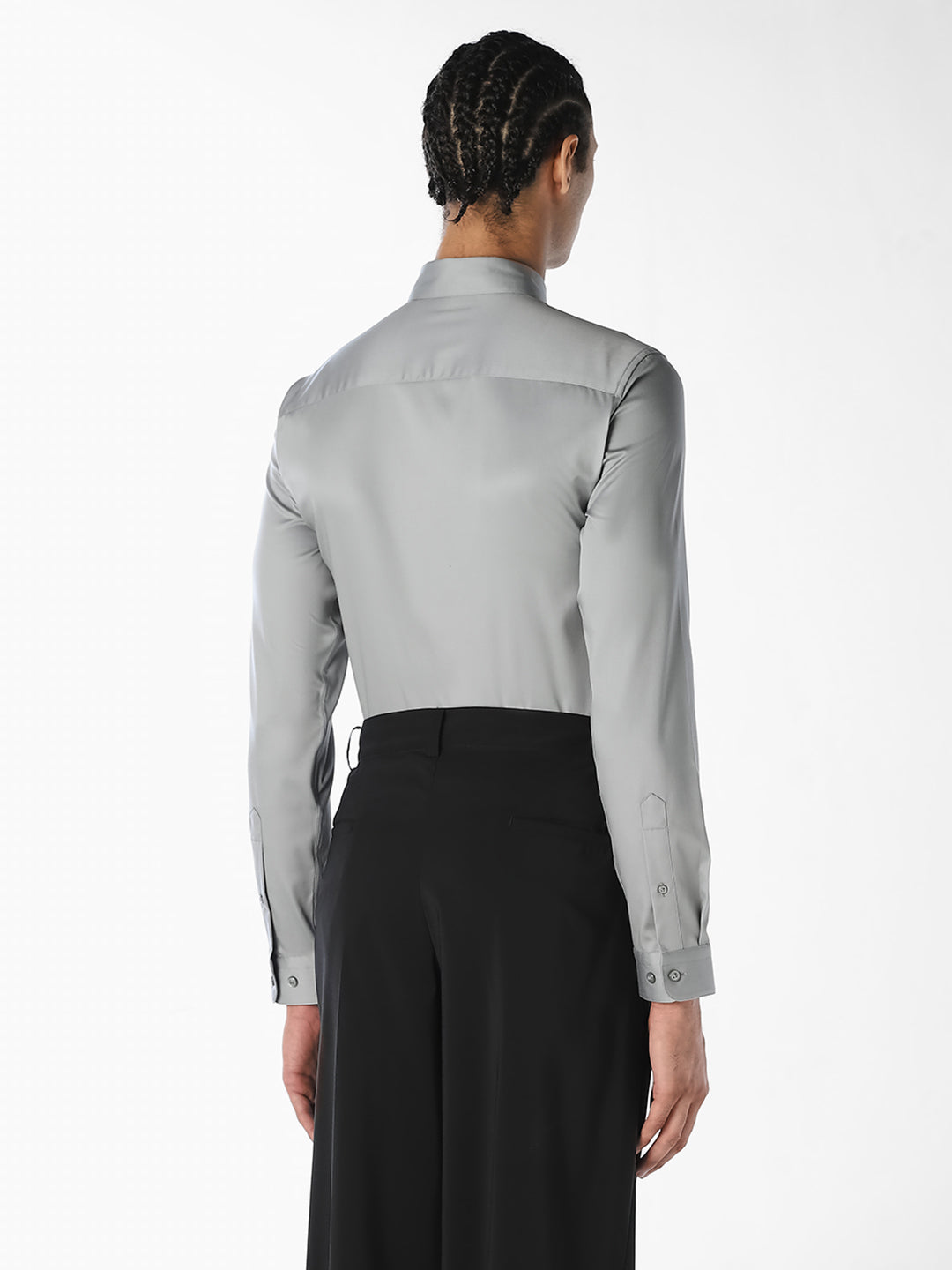 Light Grey Formal Full Sleeves Shirt
