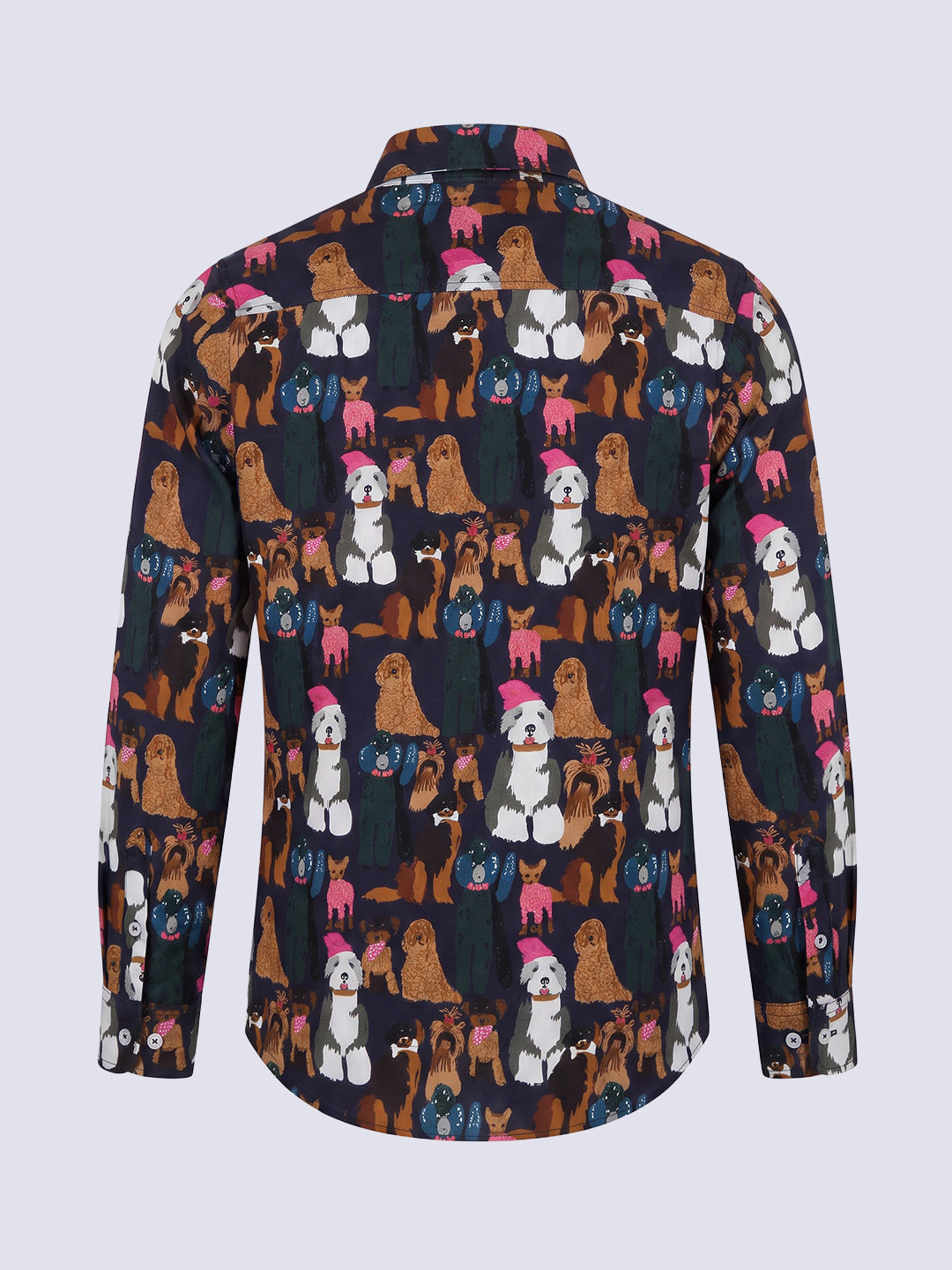 Boys Puppy Print Cotton Shirt