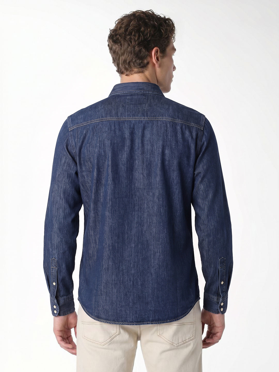 Dark Blue Denim Shirt