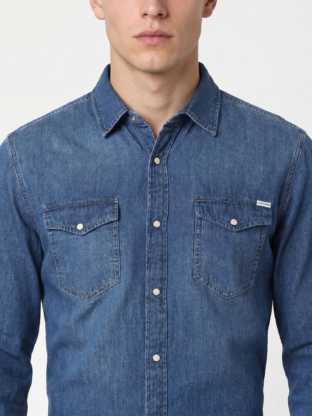 Dark Blue Denim Shirt