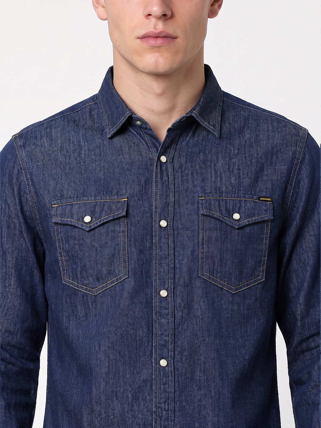 Dark Blue Denim Shirt