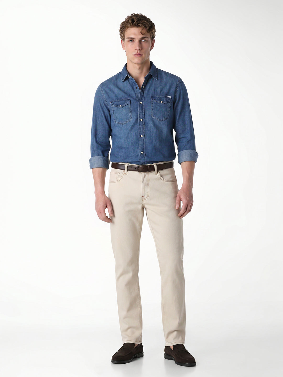 Dark Blue Denim Shirt