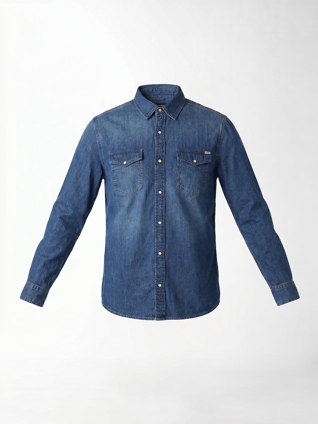 Washed Cotton Denim Shirt