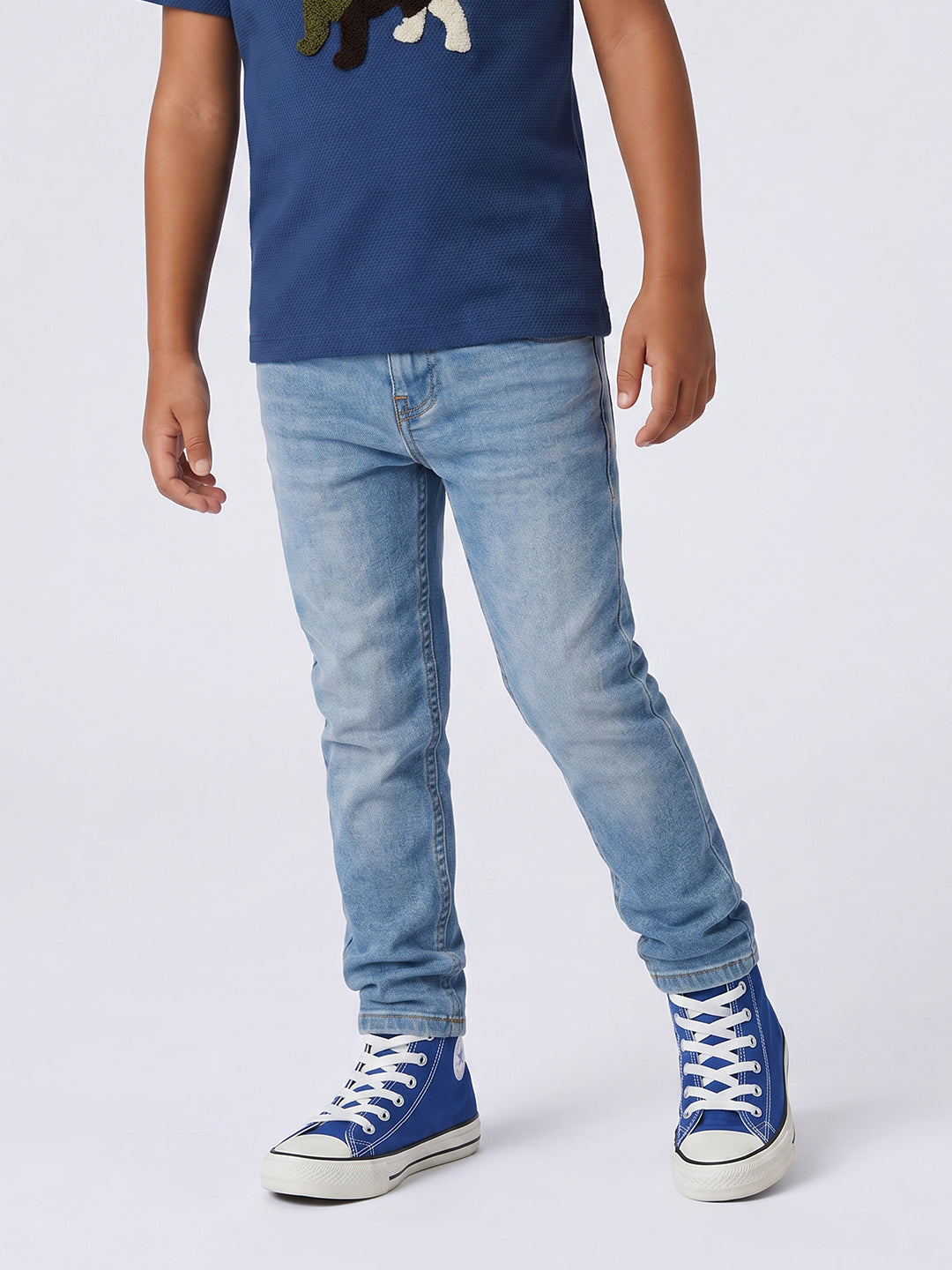 Boys Light Wash Regular Fit Jeans - 2/3Y