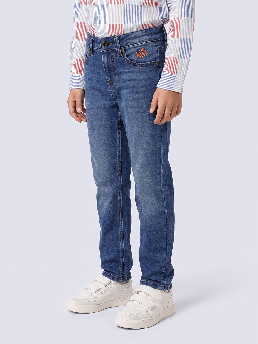 Boys Dark Blue Clark Regular Fit Jeans
