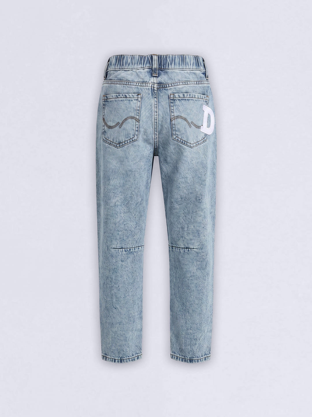 Boys Light Wash Baggy Jeans