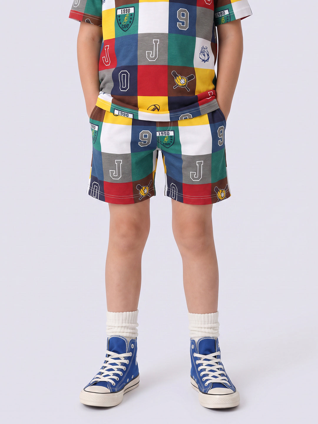 Boys Multi-Colour Printed Shorts