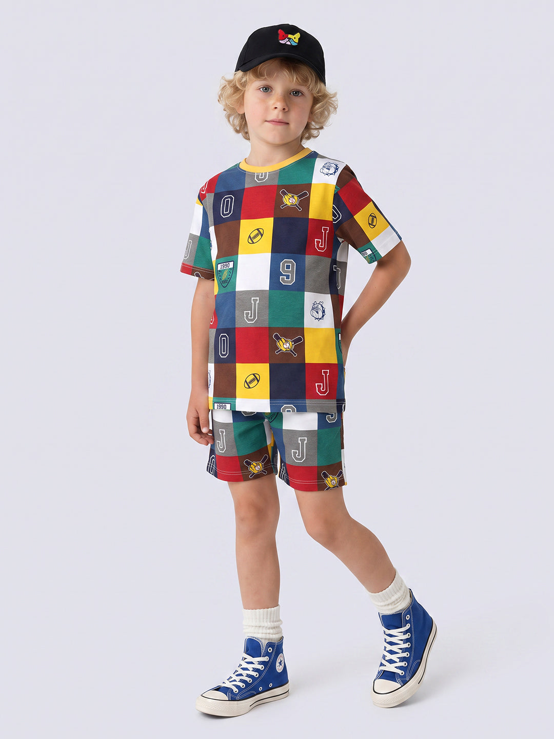 Boys Multi-Colour Printed Shorts