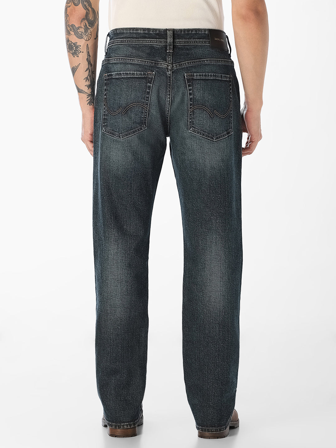 Blue Faded Cliff Bootcut Jeans