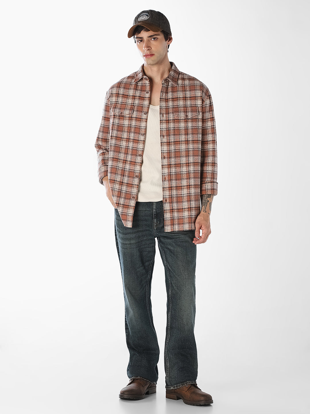Blue Faded Cliff Bootcut Jeans