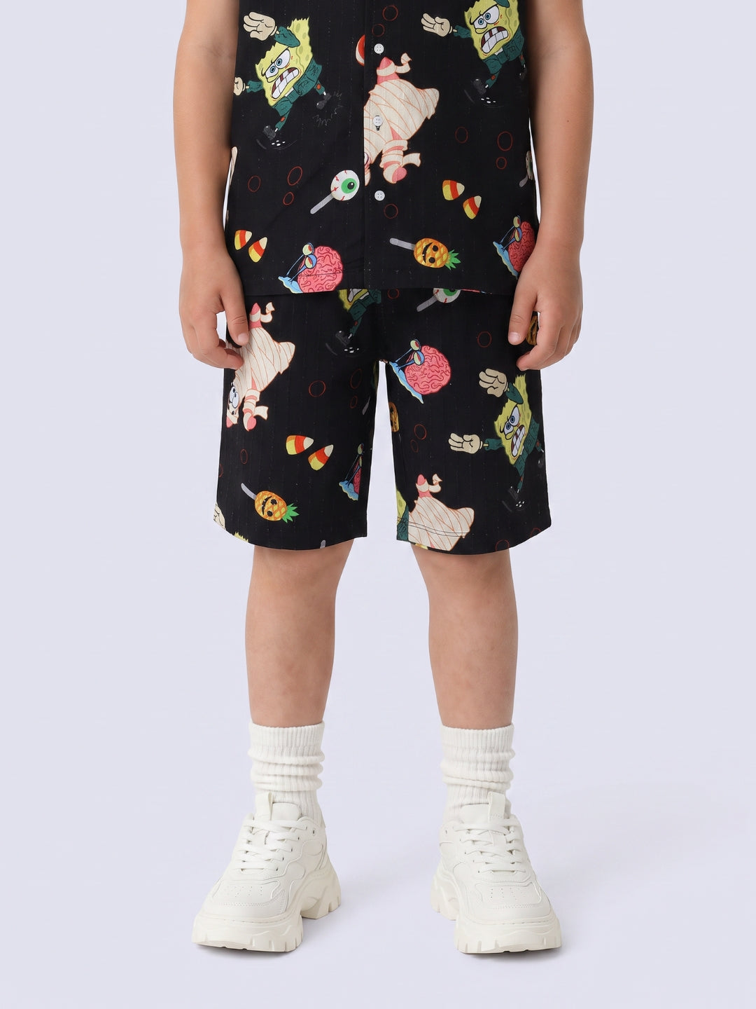 Boys SpongeBob Printed Shorts - 2/3Y