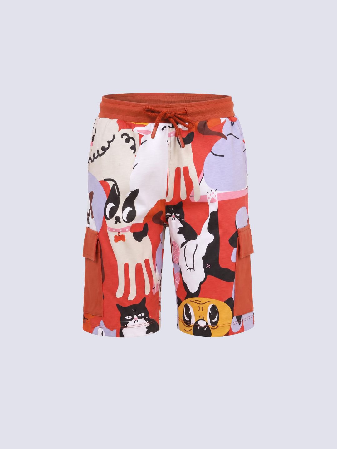 Boys Abstract Print Shorts