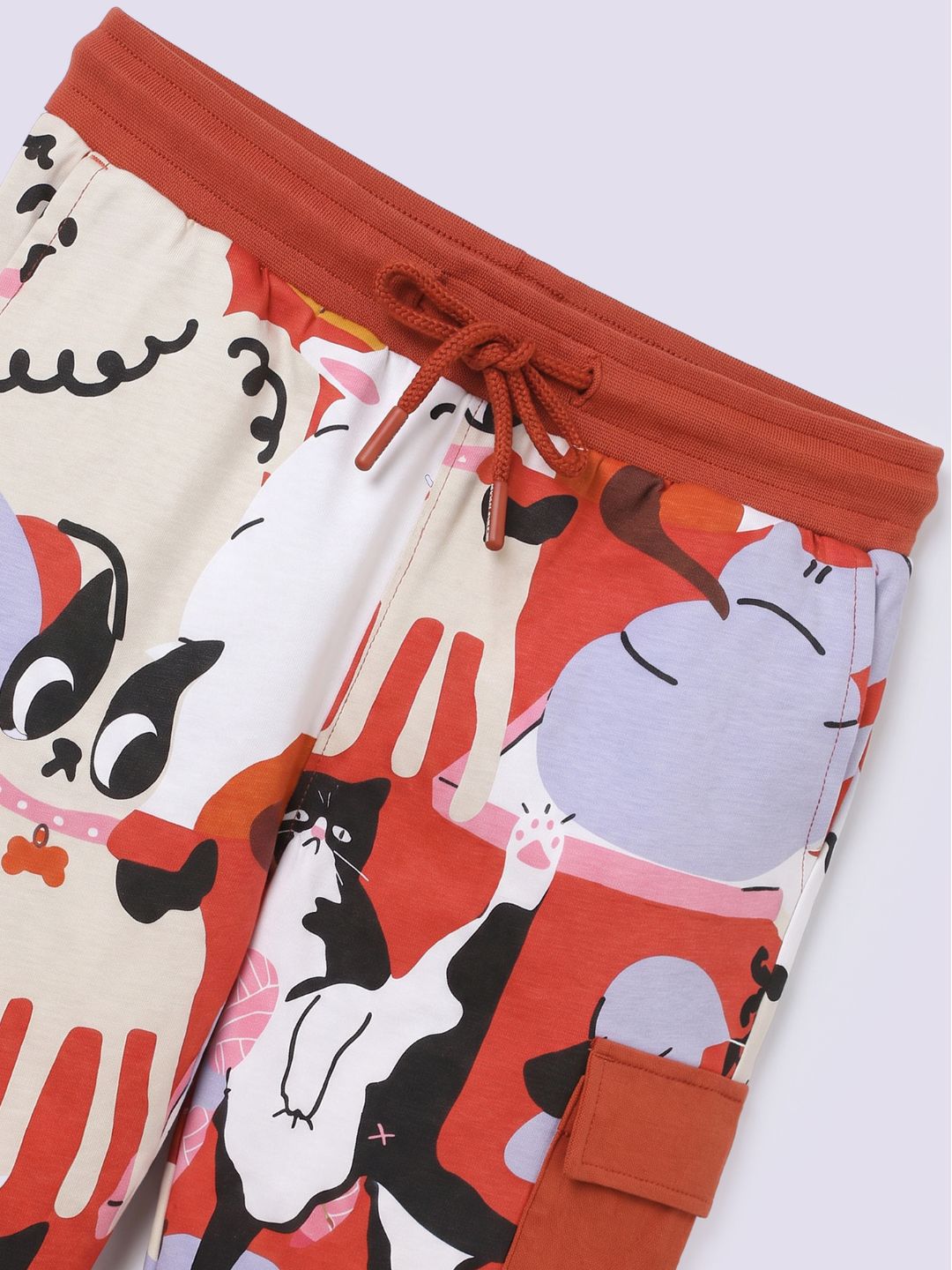 Boys Abstract Print Shorts