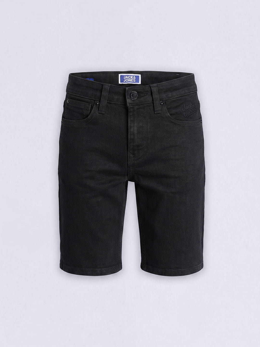 Boys Black Denim Jorts