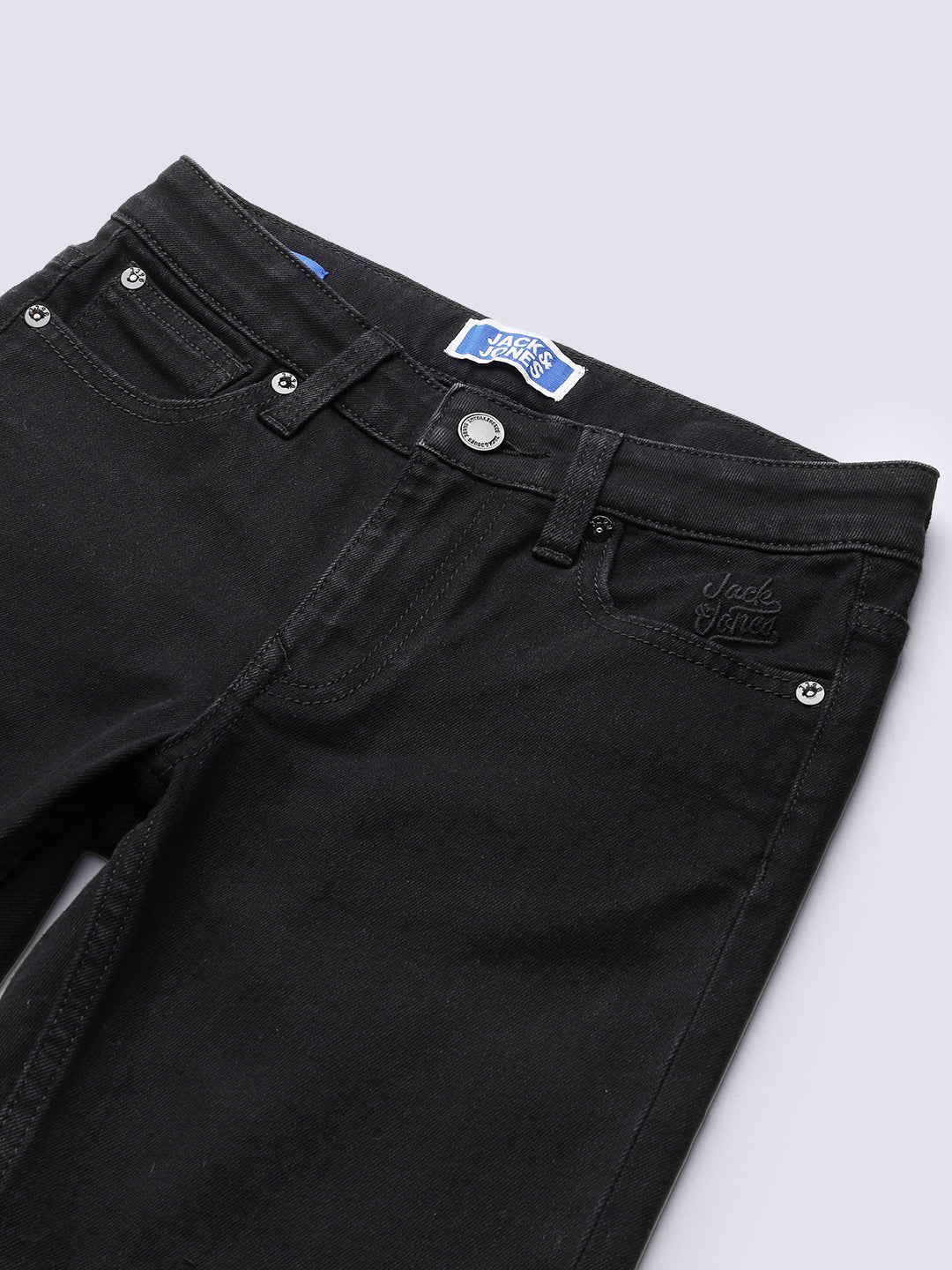 Boys Black Denim Jorts