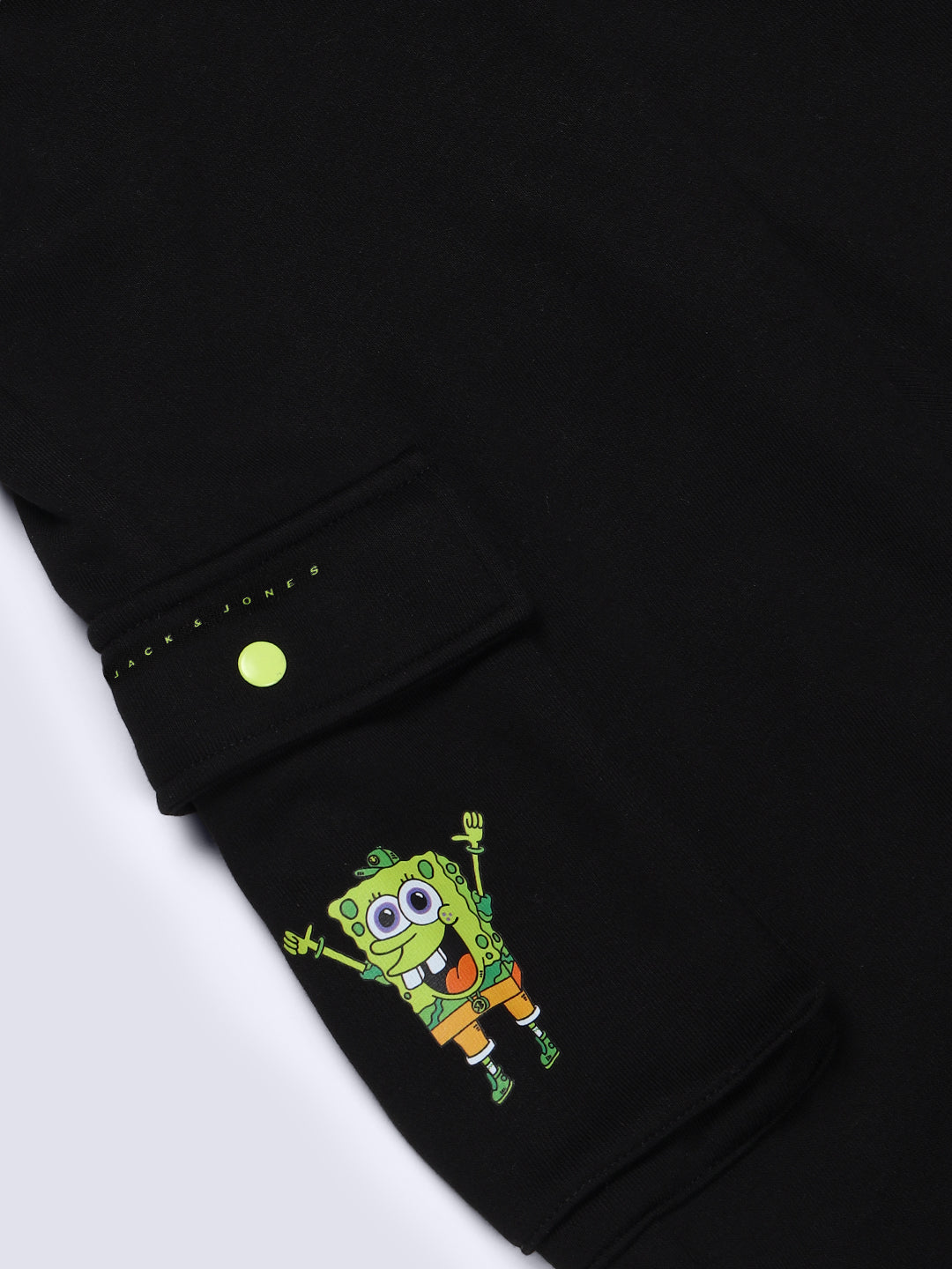 Boys Black Printed Sweatpants