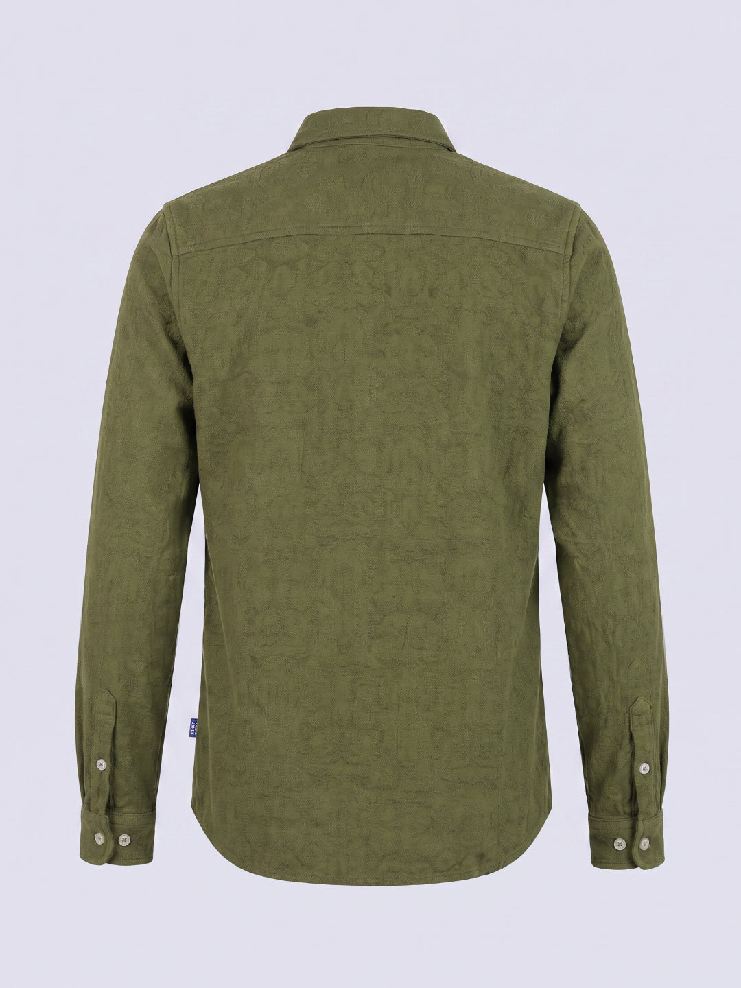 Boys Green Jacquard Shirt