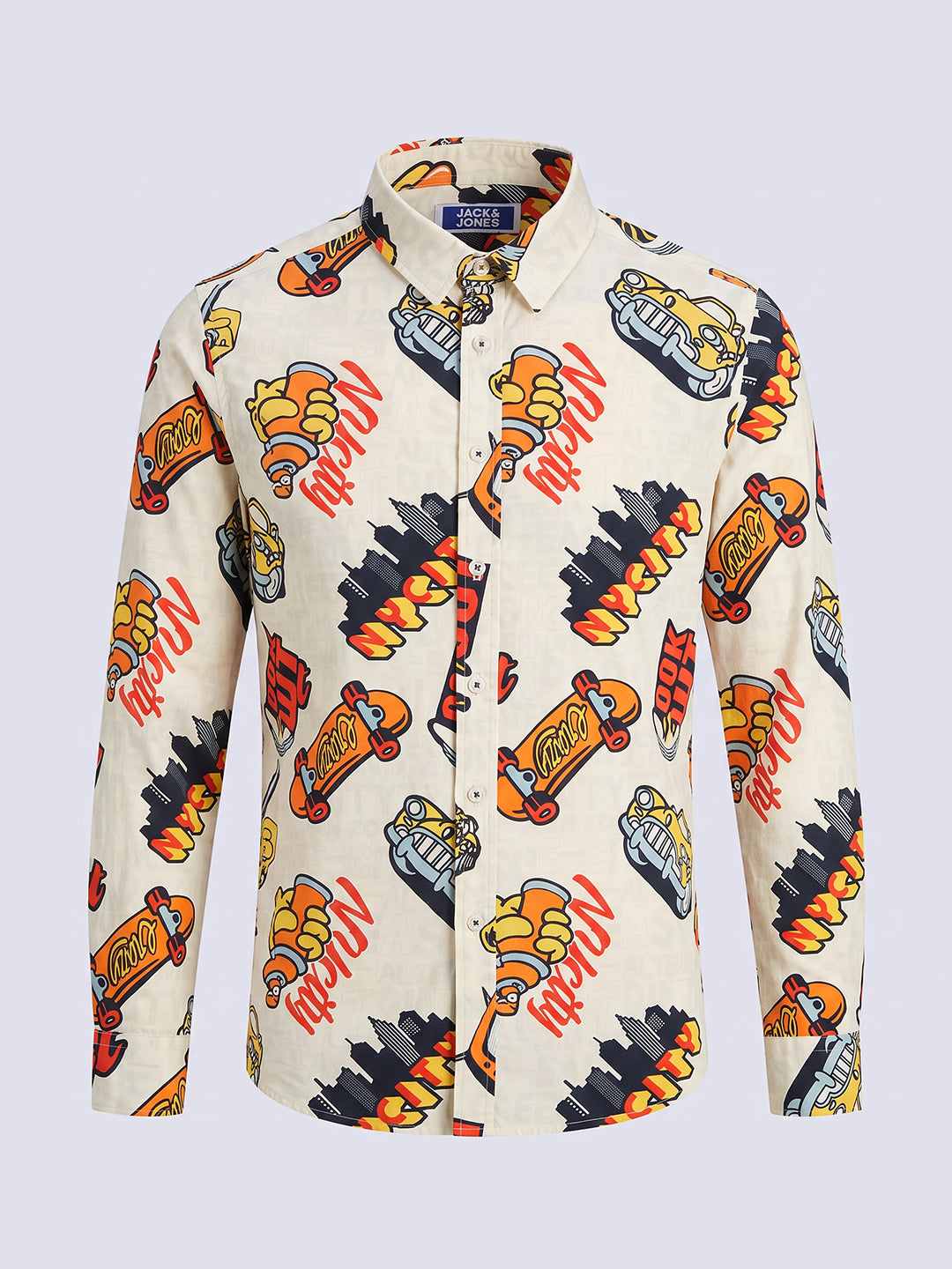 Boys Printed Cotton Shirt