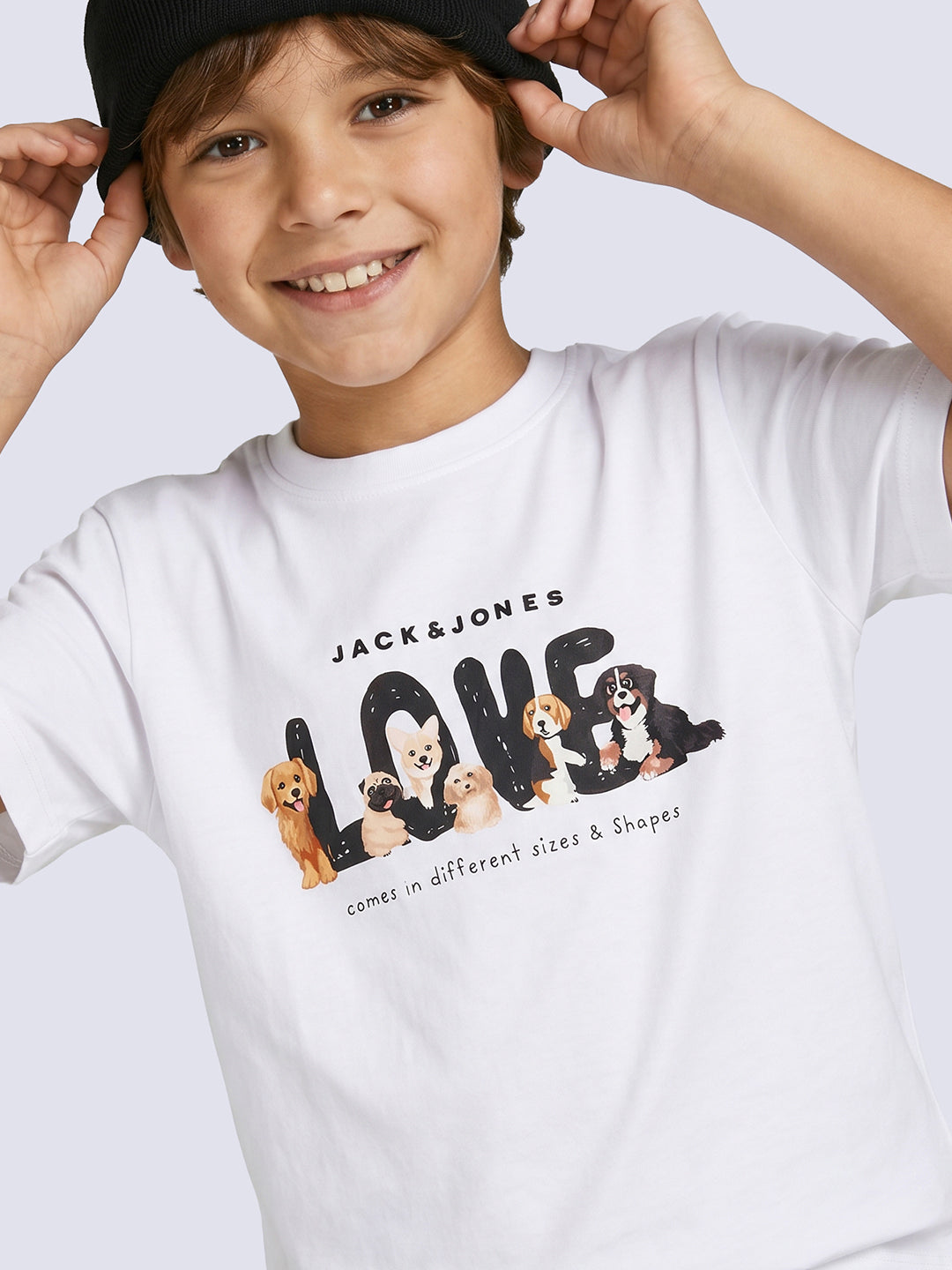Boys White Printed Cotton T-shirt - 2/3Y