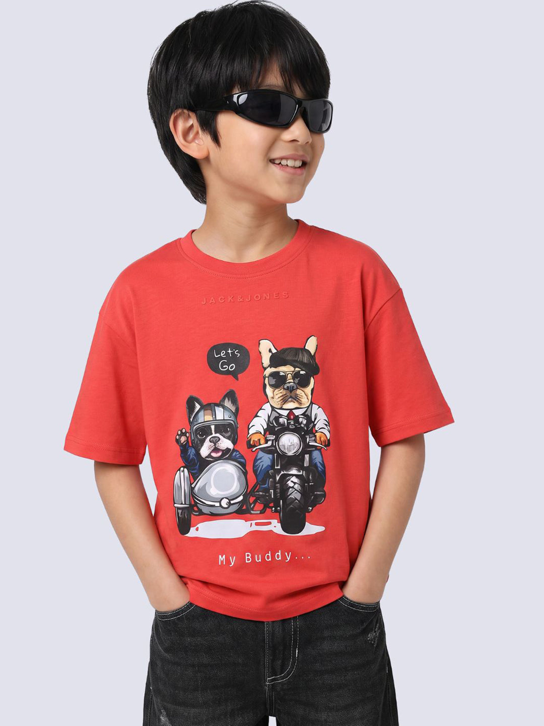 Boys Printed Cotton T-shirt