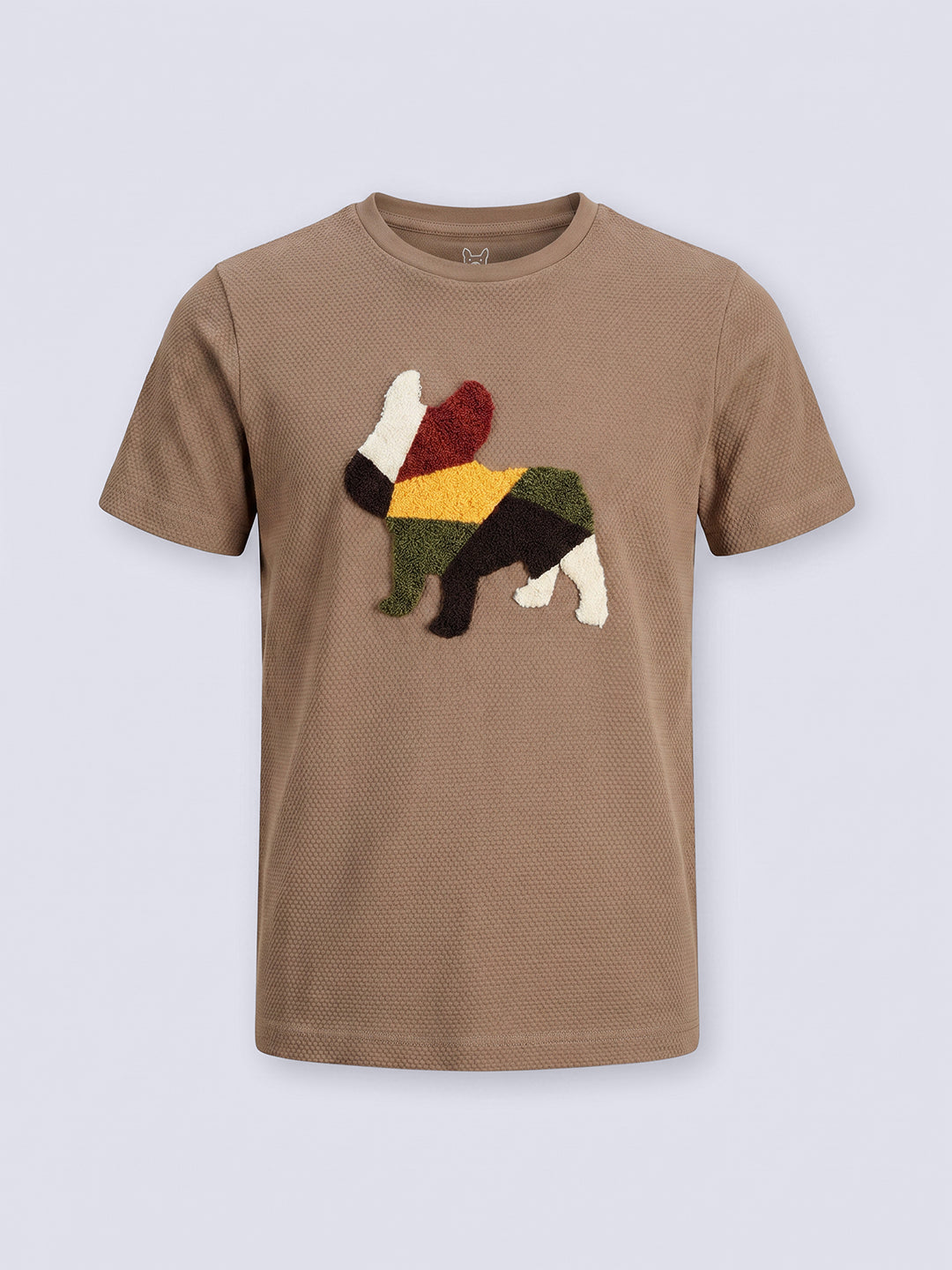 Boys Brown Dog Print T-shirt