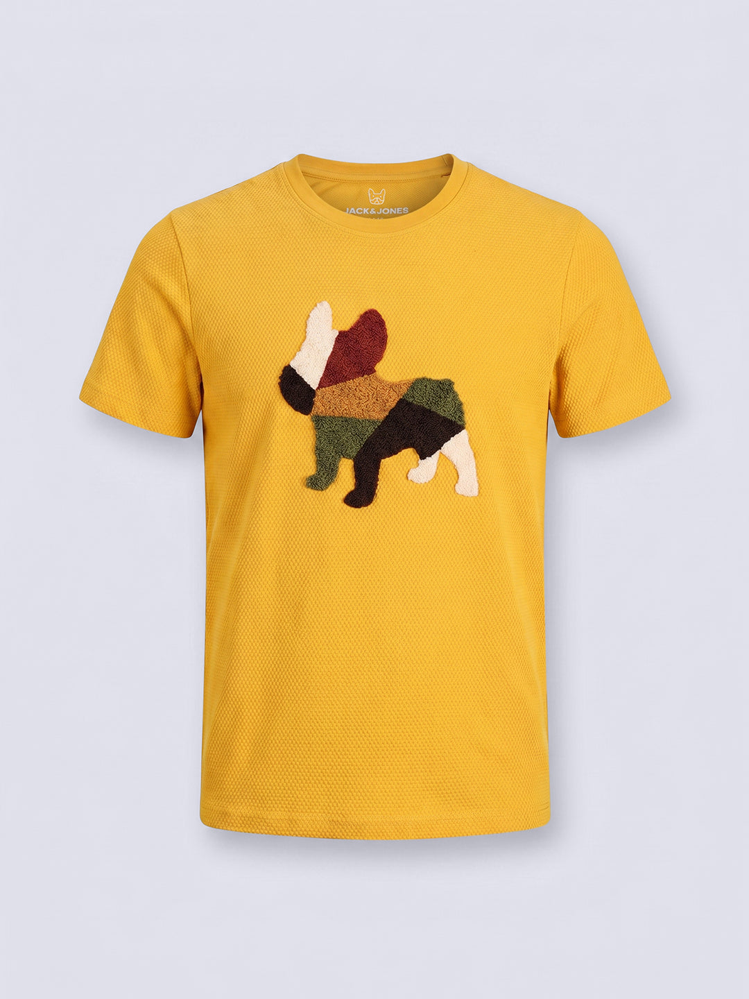 Boys Yellow Dog Print T-shirt