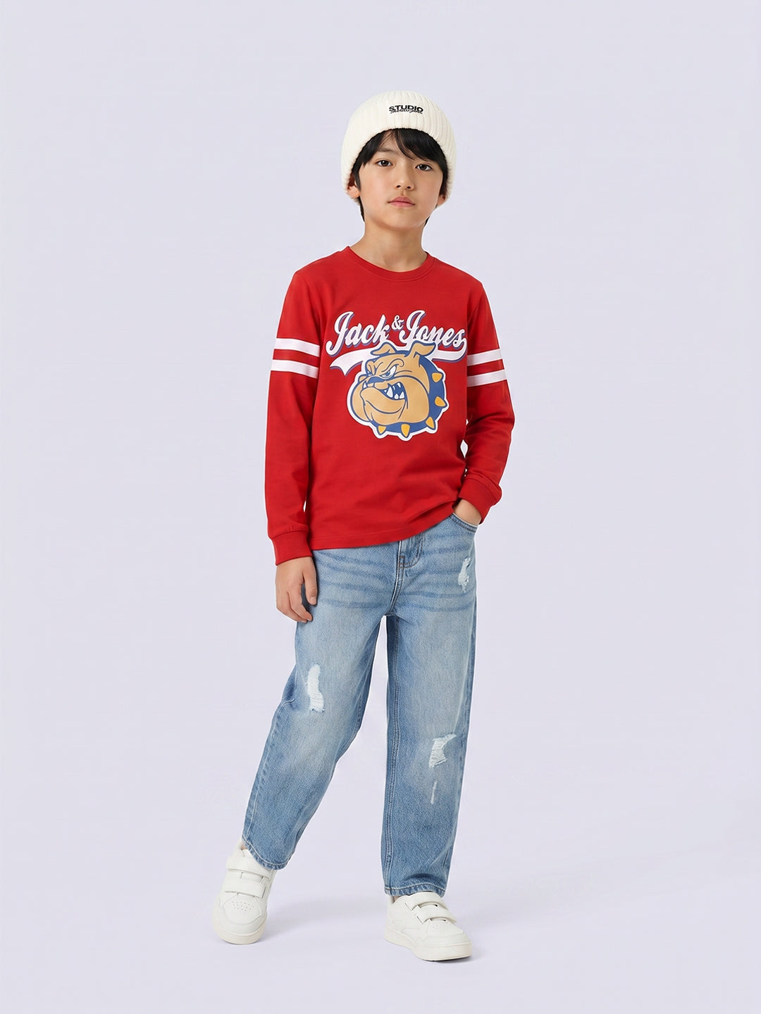 Boys Graphic Print Long Sleeve T-Shirt