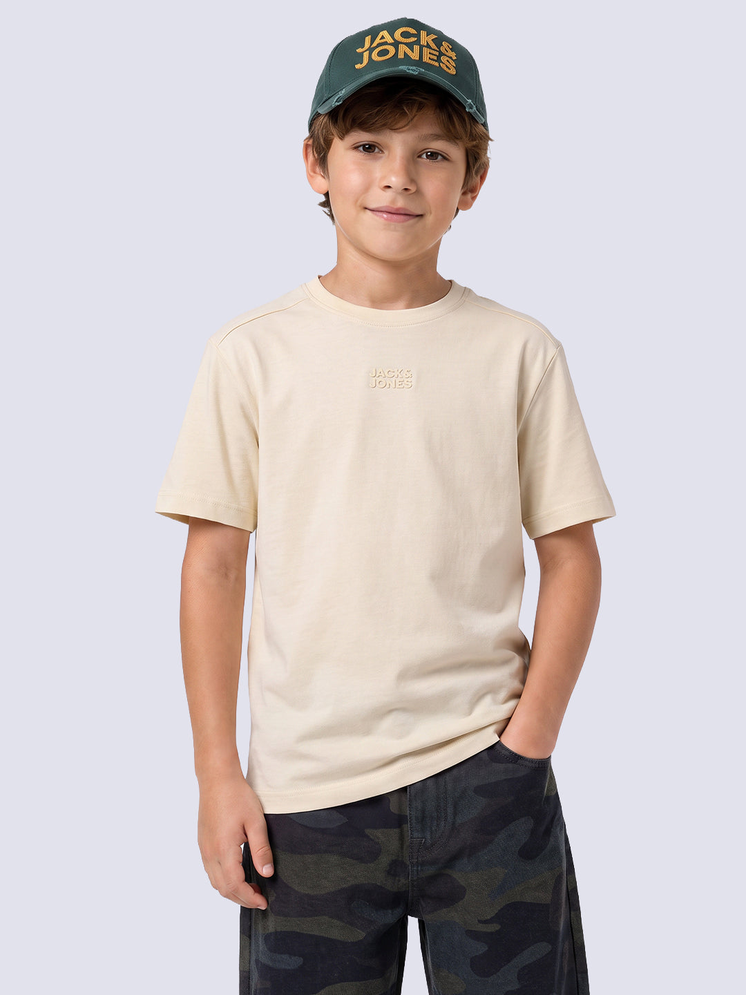 Boys Yellow Crew Neck T-shirt