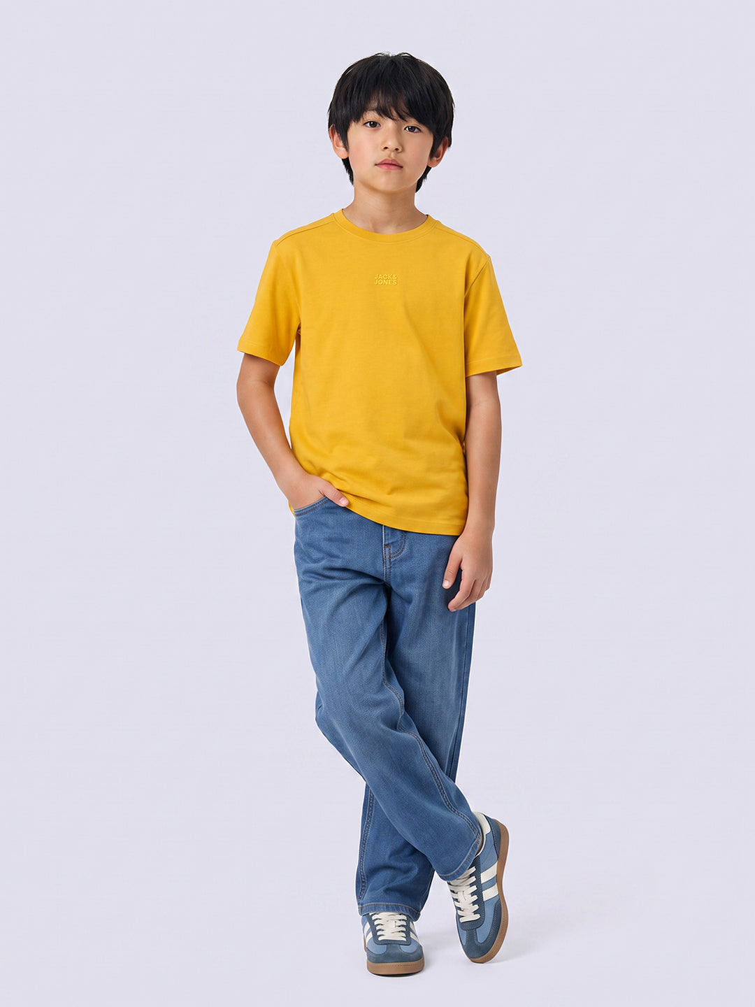 Boys Mustard Crew Neck T-shirt