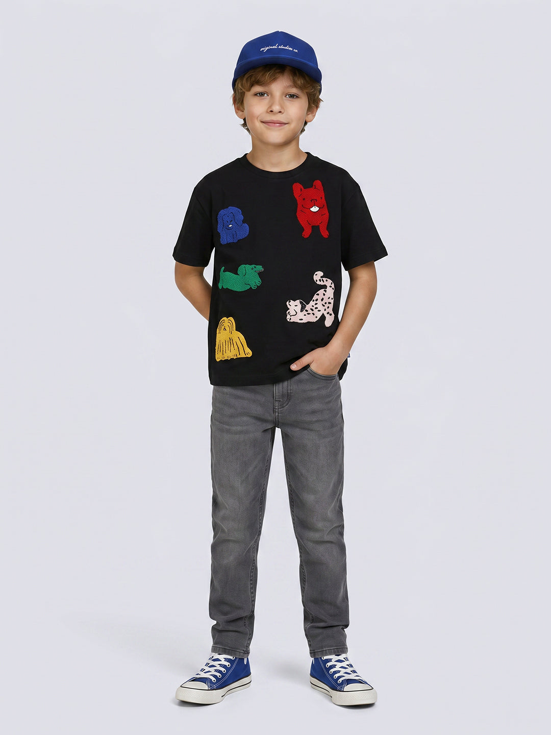 Boys Appliqué Print T-Shirt
